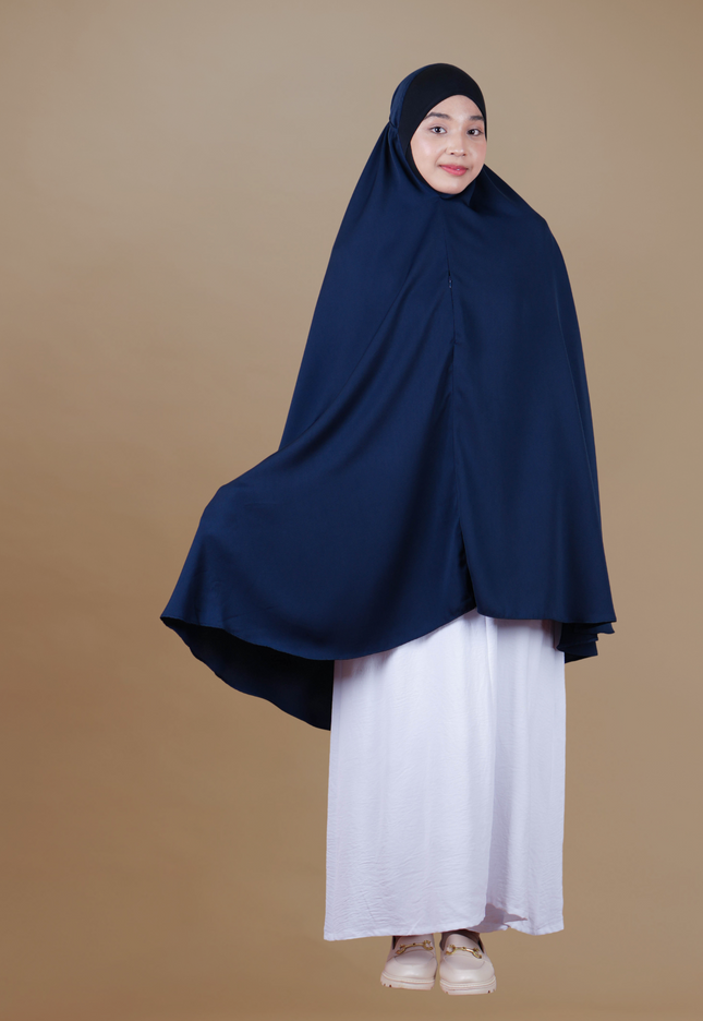 Faraza Zahra Mini Telekung Sumayyah in Navy