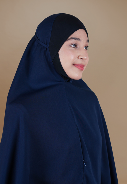 Faraza Zahra Mini Telekung Sumayyah in Navy