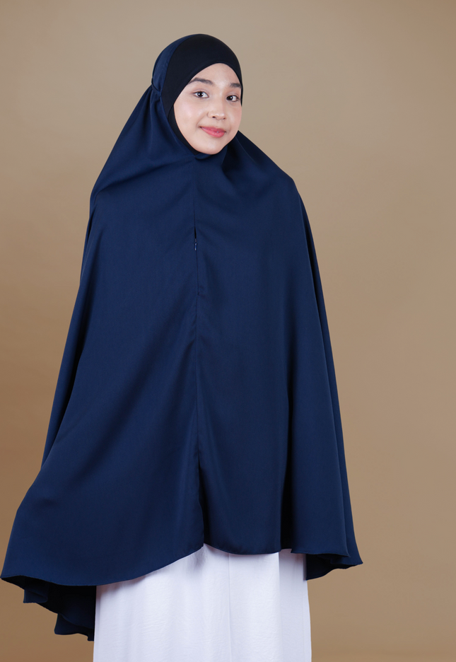 Faraza Zahra Mini Telekung Sumayyah in Navy