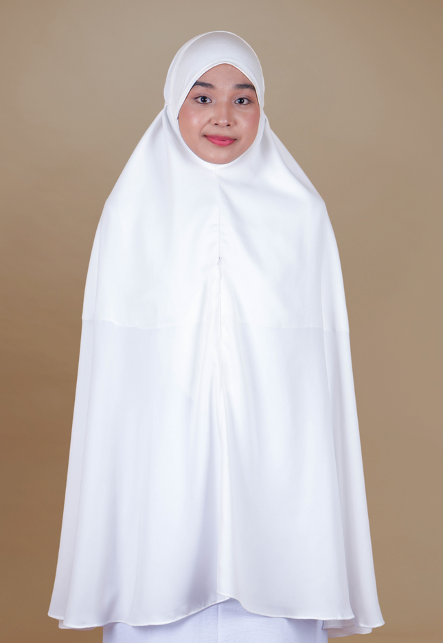 Faraza Zahra Mini Telekung Sumayyah in White (Putih)
