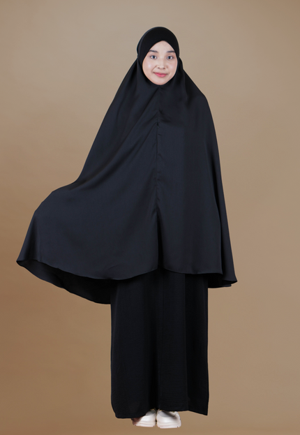 Faraza Zahra Mini Telekung Sumayyah in Black(Hitam)