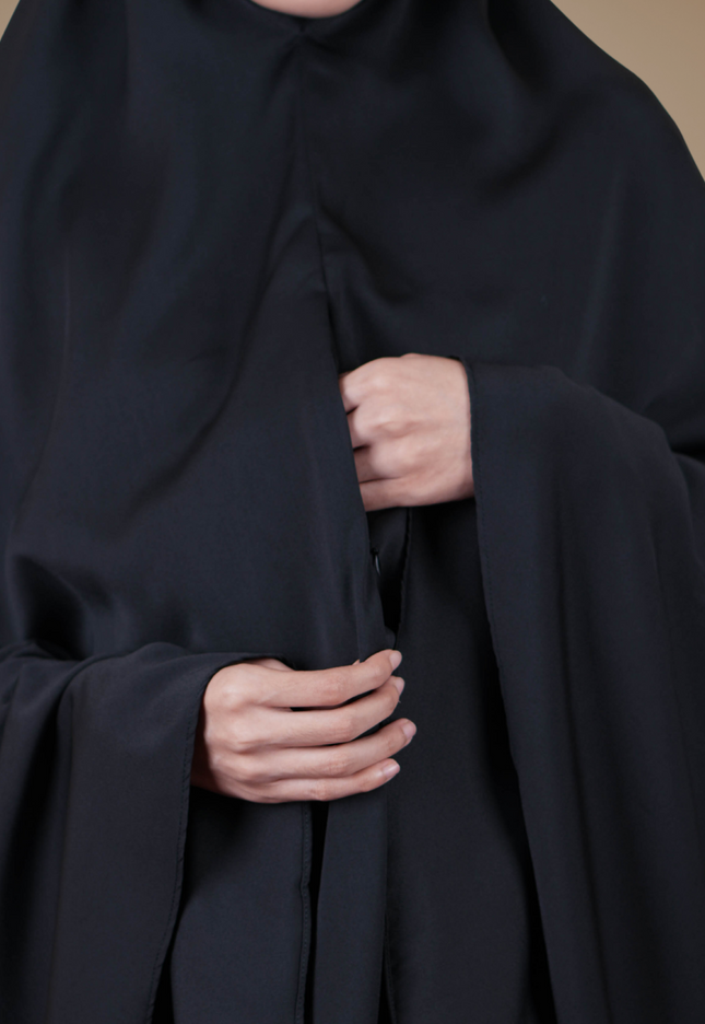 Faraza Zahra Mini Telekung Sumayyah in Black(Hitam)