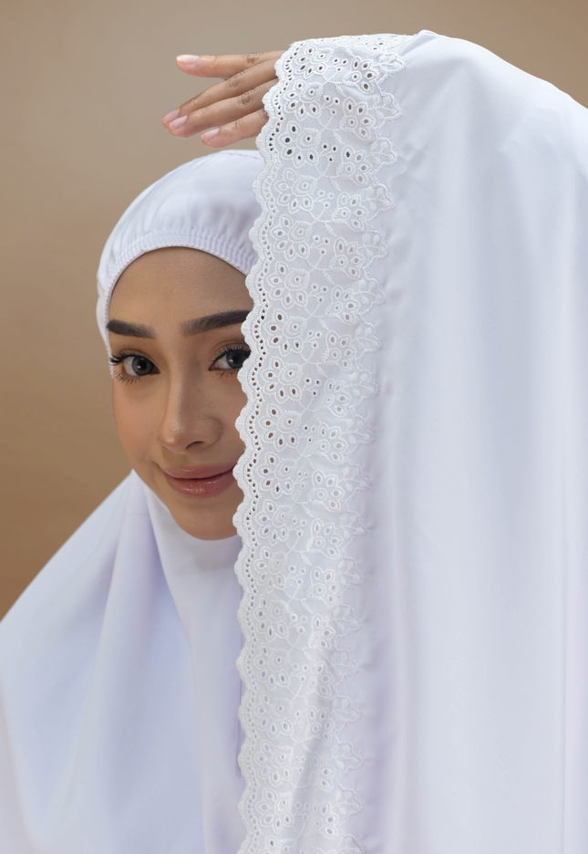 Faraza Zahra Mini Telekung Ummi - Selesa, Lembut dan Praktikal