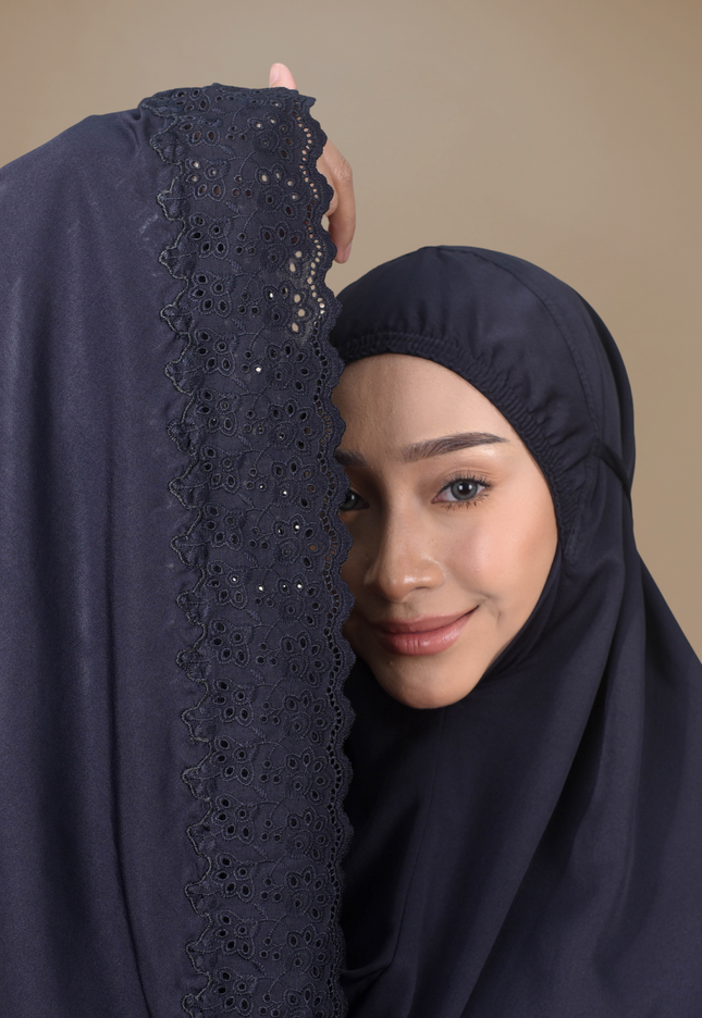 Faraza Zahra Mini Telekung Ummi - Selesa, Lembut dan Praktikal
