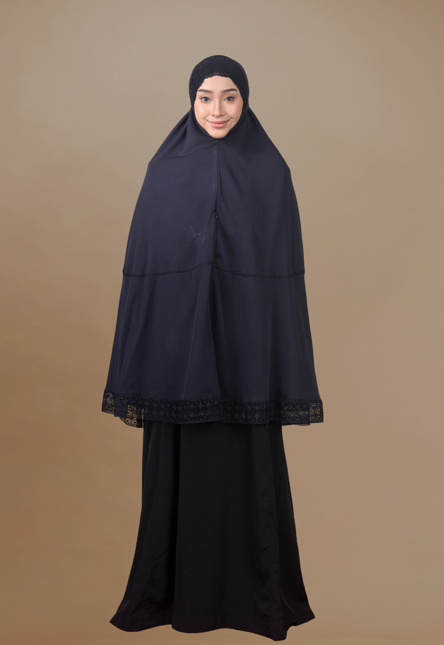 Faraza Zahra Mini Telekung Silk - Lembut, Sejuk dan Selesa