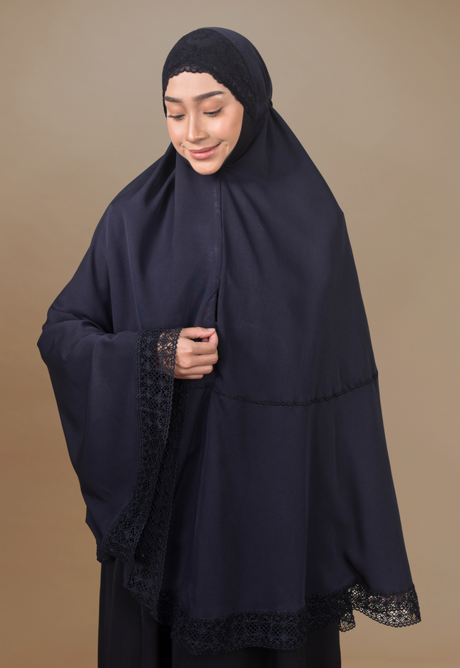 Faraza Zahra Mini Telekung Silk - Lembut, Sejuk dan Selesa
