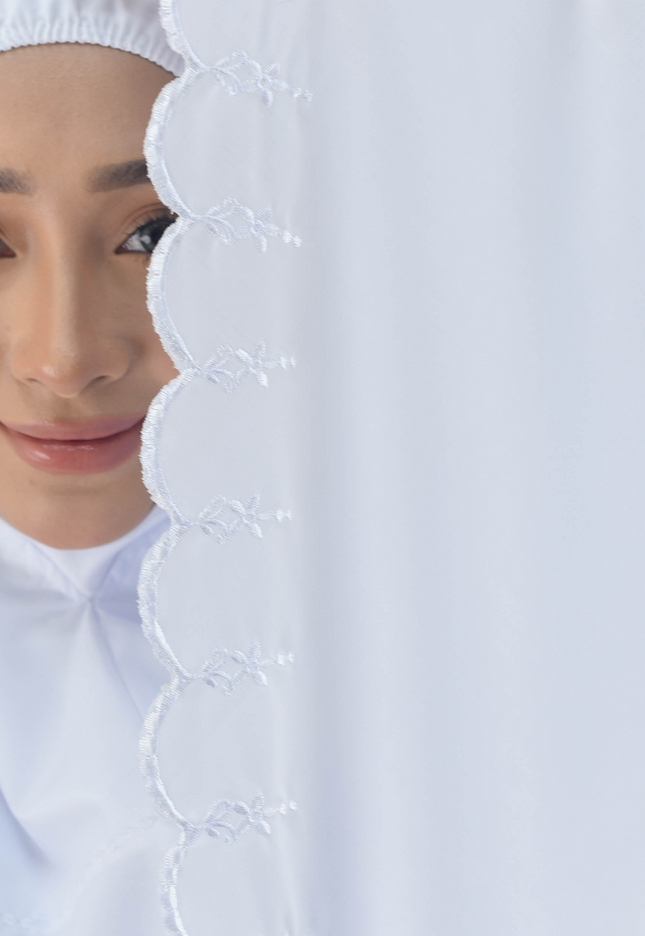 Faraza Zahra Mini Telekung Saniyah - Cotton, Sejuk dan Selesa