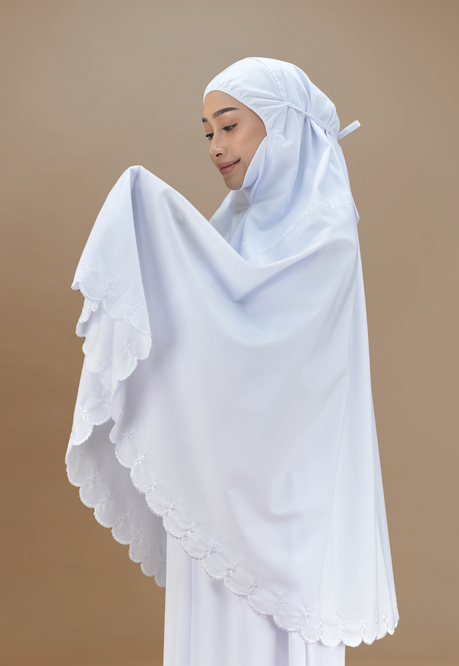 Faraza Zahra Mini Telekung Saniyah - Cotton, Sejuk dan Selesa