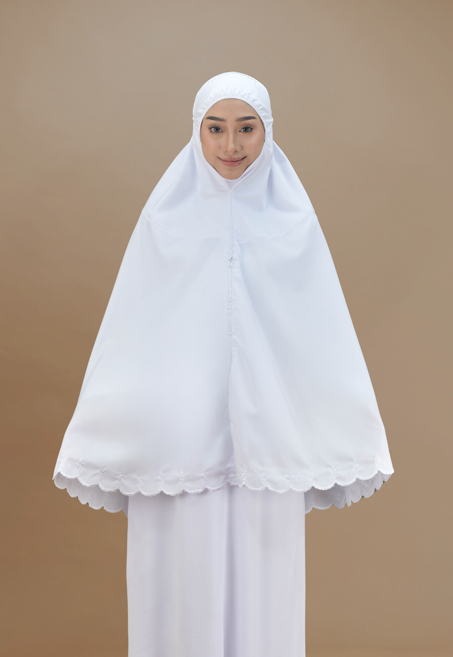 Faraza Zahra Mini Telekung Saniyah - Cotton, Sejuk dan Selesa