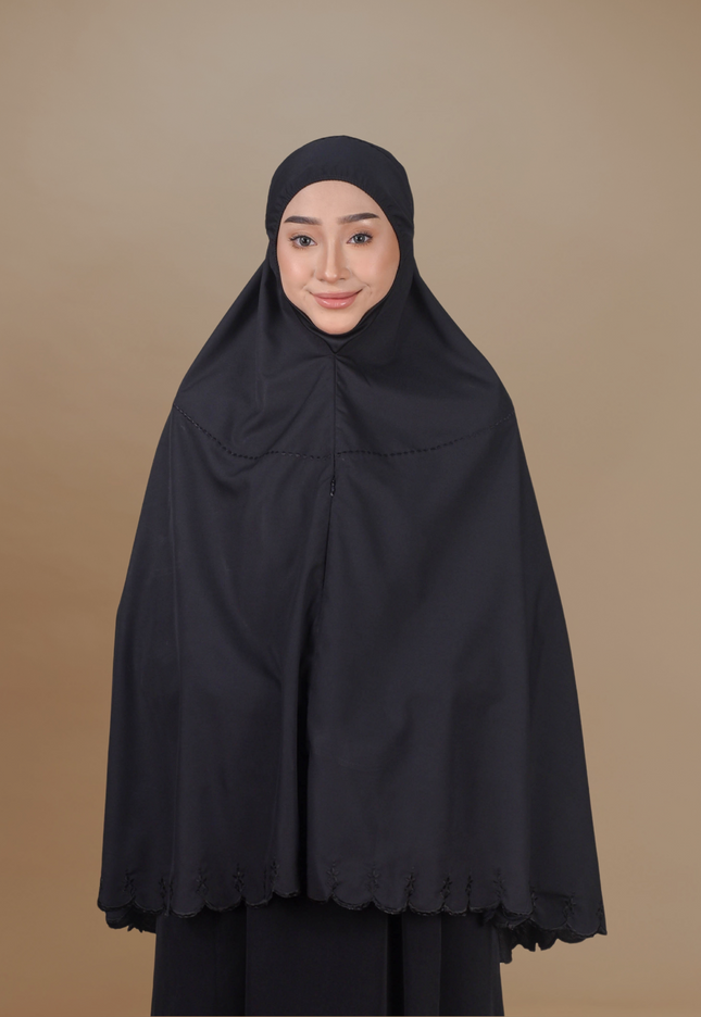Faraza Zahra Mini Telekung Saniyah - Cotton, Sejuk dan Selesa