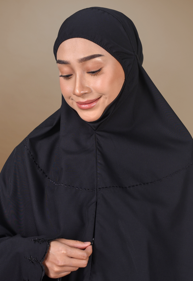 Faraza Zahra Mini Telekung Saniyah - Cotton, Sejuk dan Selesa