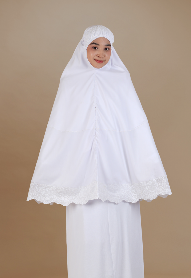 Mini Telekung Fatimah - Ringan, Breathhable dan  Labuh