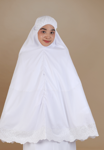 Mini Telekung Fatimah - Ringan, Breathhable dan  Labuh