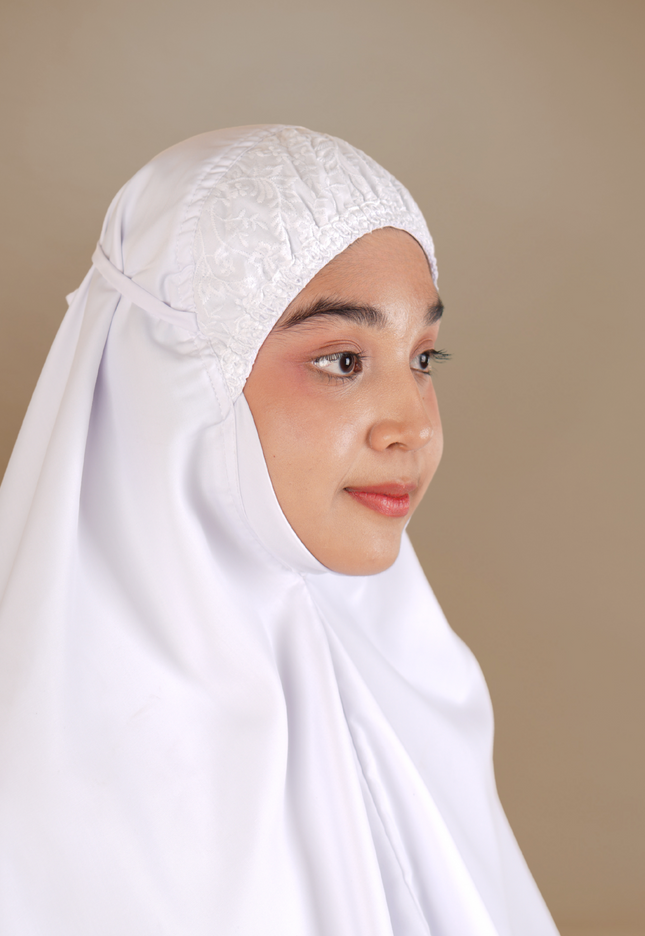 Mini Telekung Fatimah - Ringan, Breathhable dan  Labuh