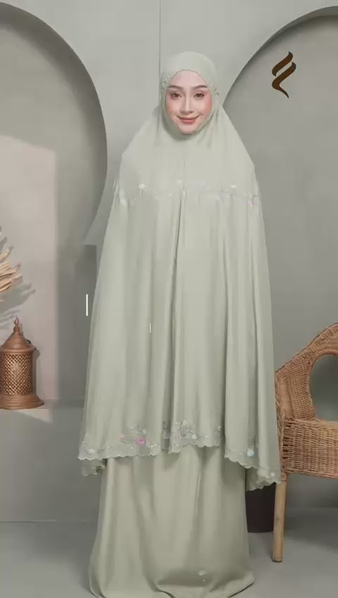 Faraza Zahra | Telekung Maleeka - Lembut dan Selesa