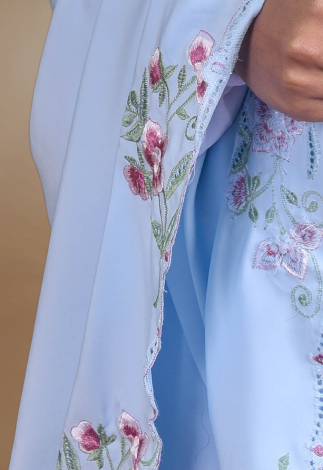 Faraza Zahra Telekung Rosella in Soft Blue