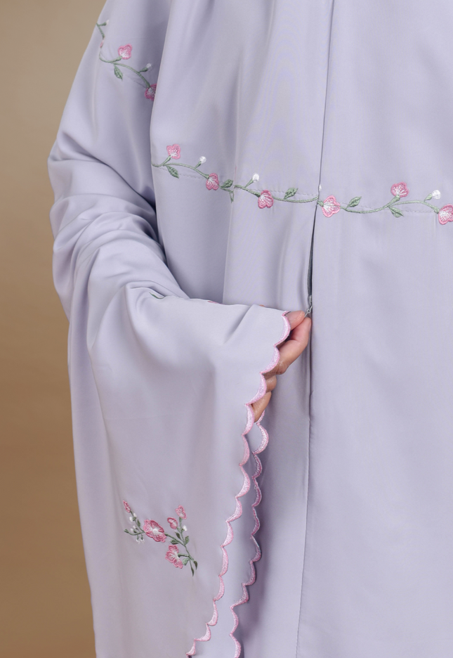 Faraza Zahra Telekung Rosella in Grey