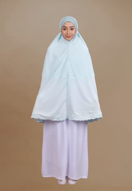 Faraza Zahra Mini Telekung Rosella in Turqoise