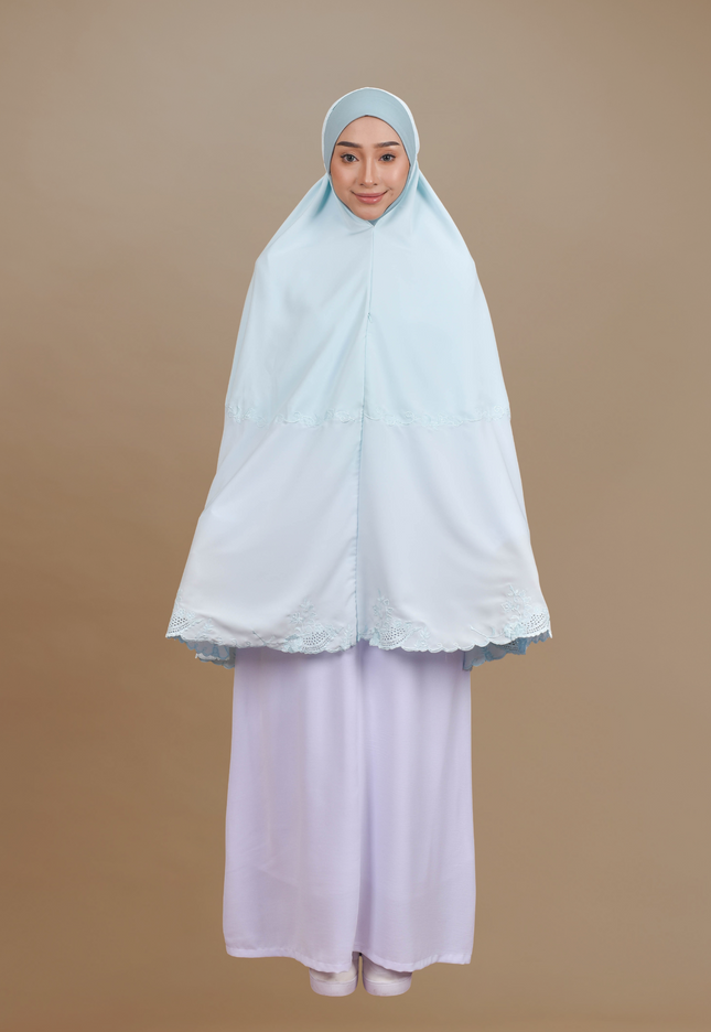 Faraza Zahra Mini Telekung Rosella in Turqoise