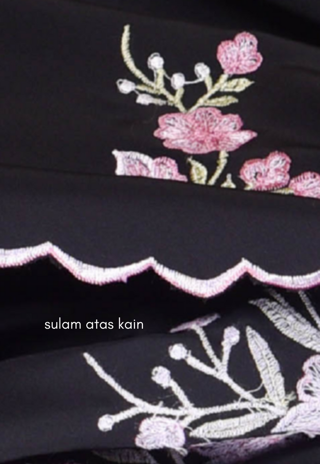 Faraza Zahra Telekung Rosella in Black (Hitam)