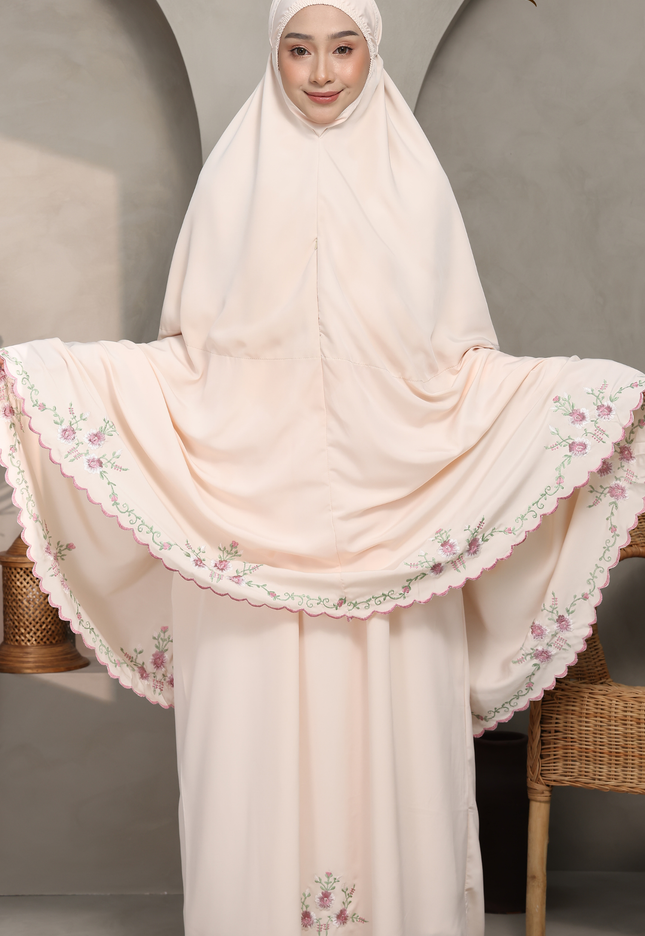 Faraza Zahra Telekung Nawal - Peach