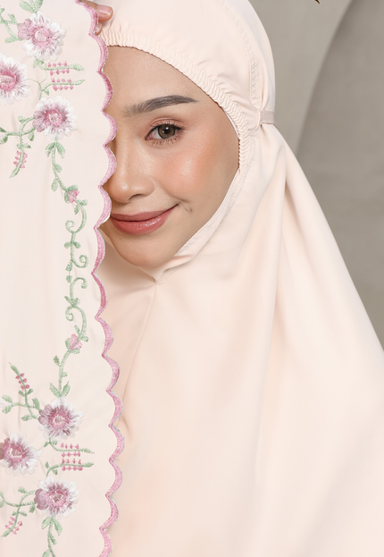 Faraza Zahra Telekung Nawal - Peach