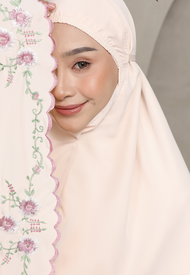 Faraza Zahra Telekung Nawal - Peach
