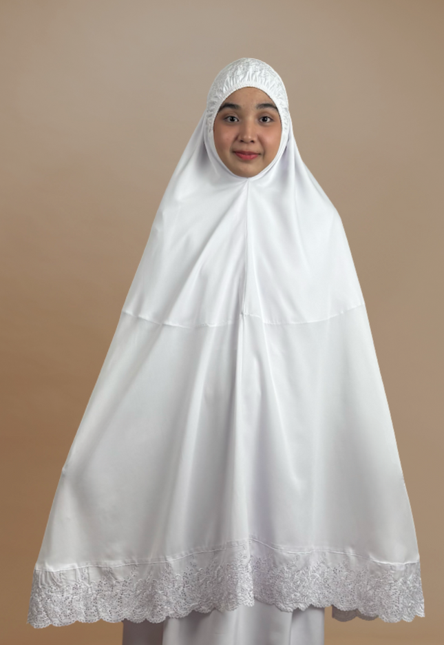Faraza Zahra Telekung Sazkia - Telekung Labuh, Sejuk dan Selesa