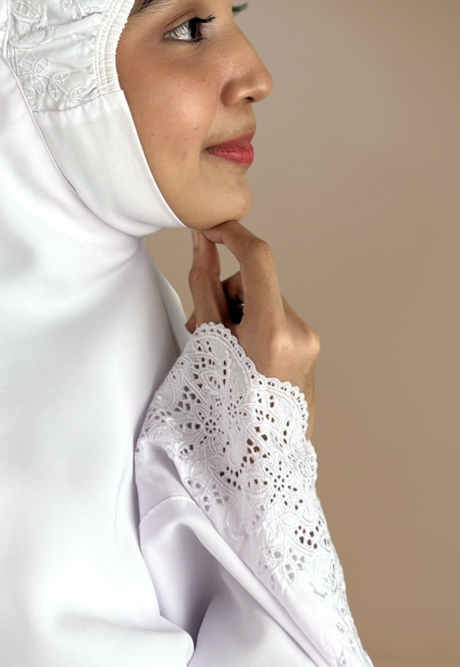 Faraza Zahra Telekung Sazkia - Telekung Labuh, Sejuk dan Selesa