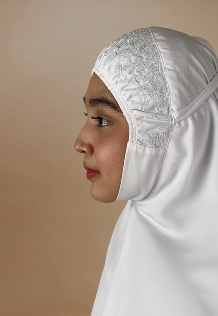 Faraza Zahra Telekung Sazkia - Telekung Labuh, Sejuk dan Selesa
